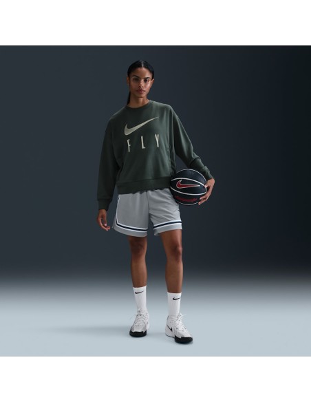 Nike Swoosh Fly CrewNeck Basketball Sweatshirt Vintage GreenJade HorizonWhite FQ6035338