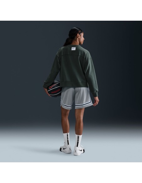Nike Swoosh Fly CrewNeck Basketball Sweatshirt Vintage GreenJade HorizonWhite FQ6035338