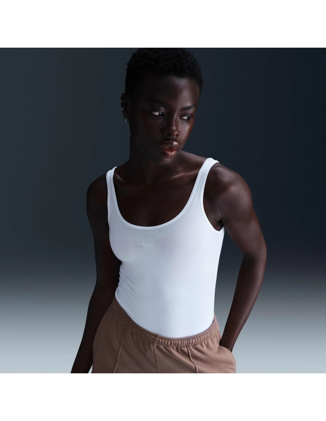 Nike Sportswear Chill Knit Women's Tank Top White FZ1457101 MBS