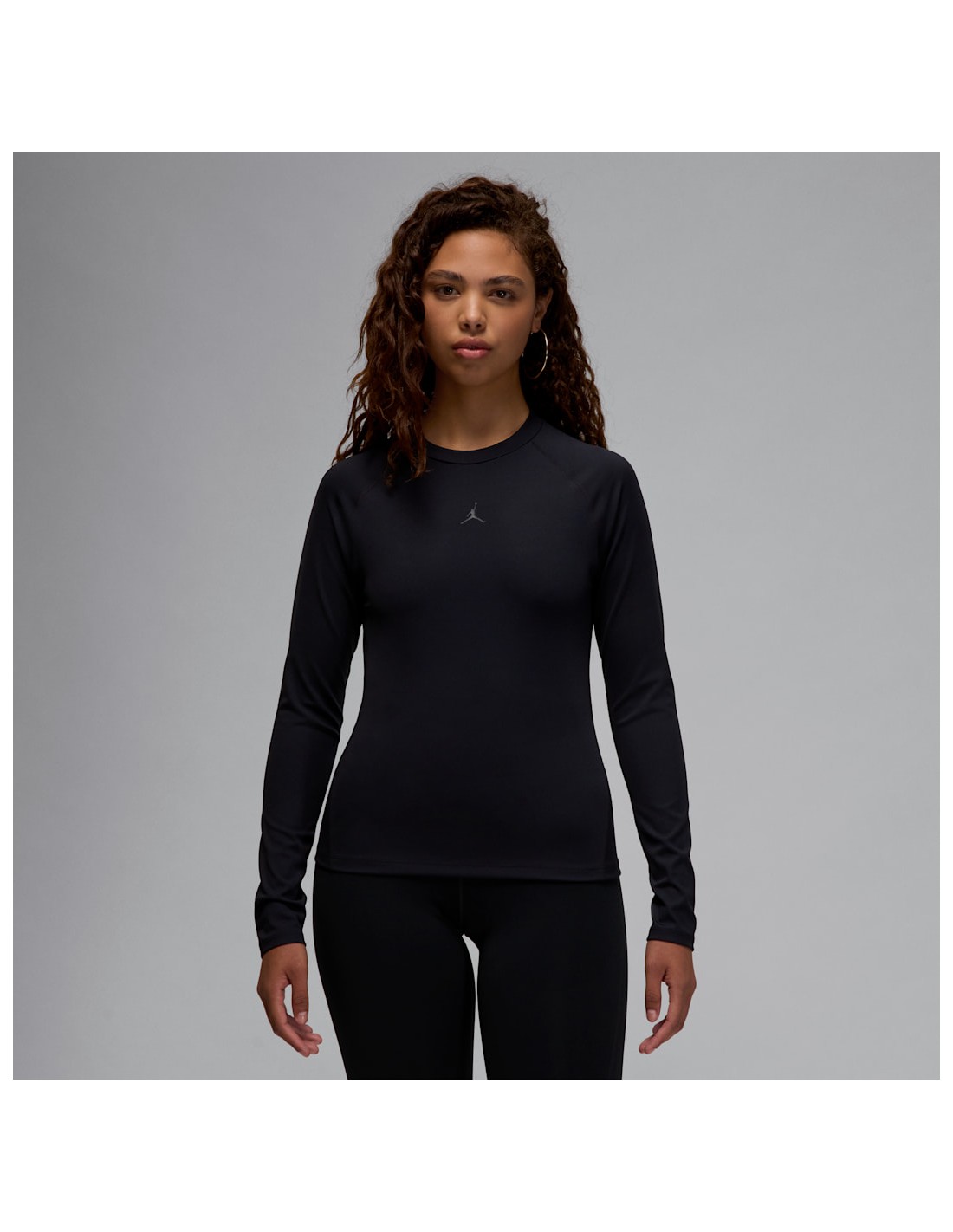 Jordan Sport Women's LongSleeve Bodycon Top Black FV6930010 MBS