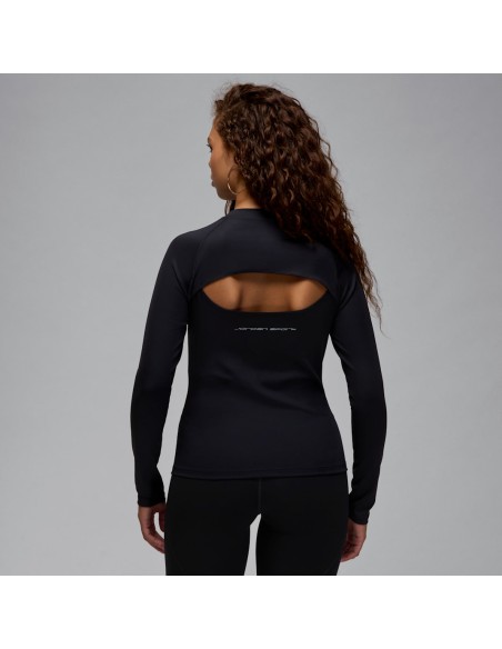 Jordan Sport Women's LongSleeve Bodycon Top Black FV6930010 MBS