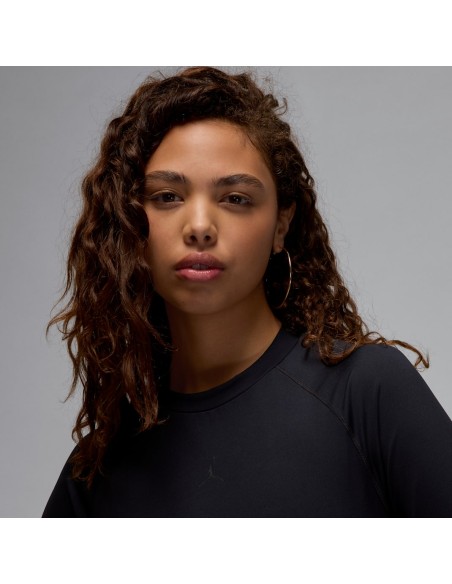 Jordan Sport Women's LongSleeve Bodycon Top Black FV6930010 MBS