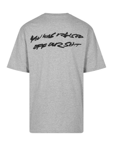 Supreme Futura Box Logo Tee Heather Grey SUPFUTBOXLOGOHG MBS