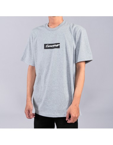 Supreme Futura Box Logo Tee Heather Grey SUPFUTBOXLOGOHG MBS