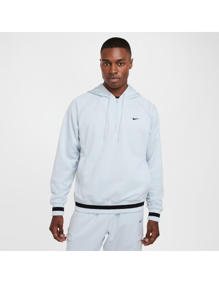 Nike DNA Men's ThermaFIT 14Zip Basketball Hoodie Pure PlatinumBlack FZ0664043 MBS
