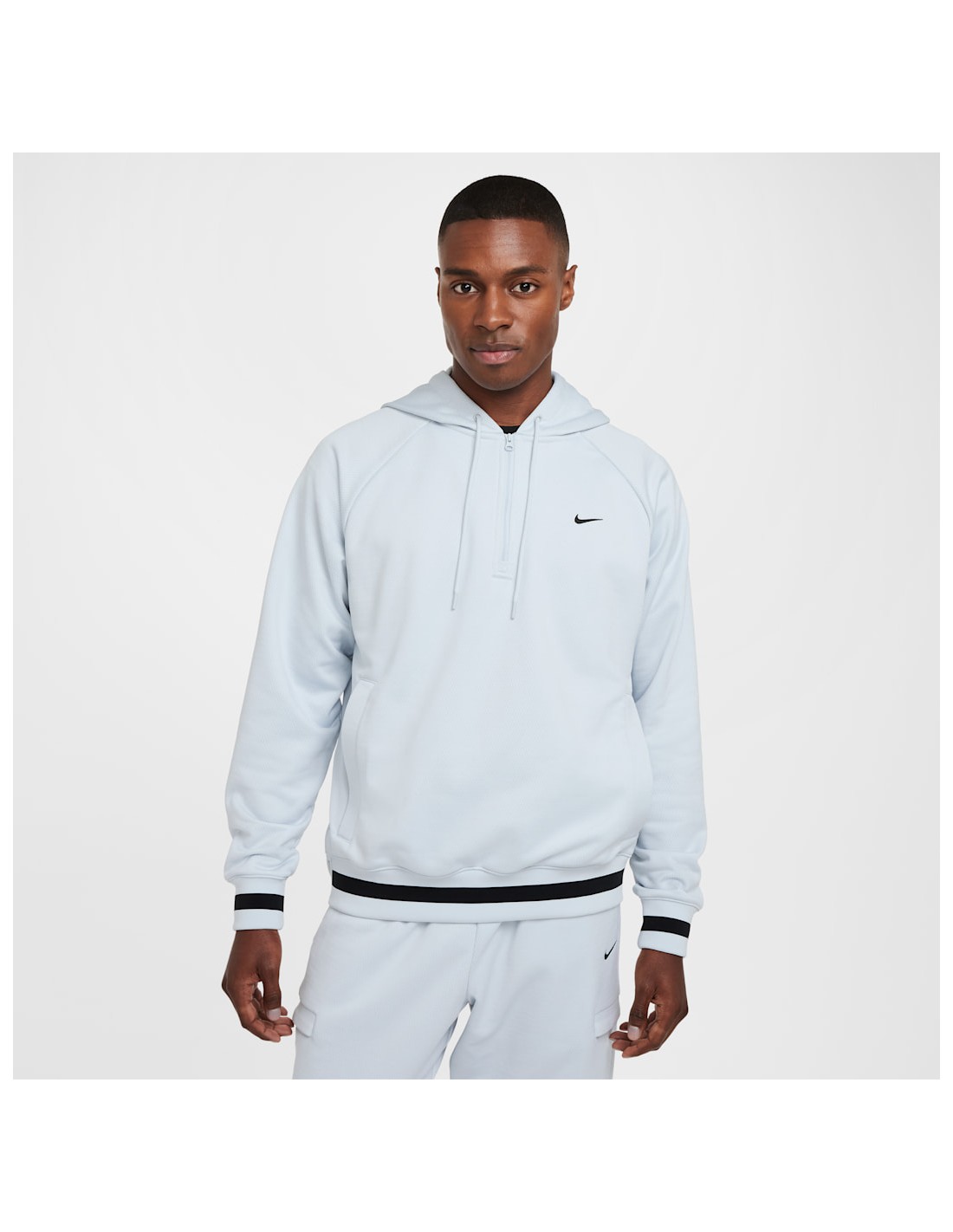 Nike DNA Men's ThermaFIT 14Zip Basketball Hoodie BlackWhite FZ0664010 MBS