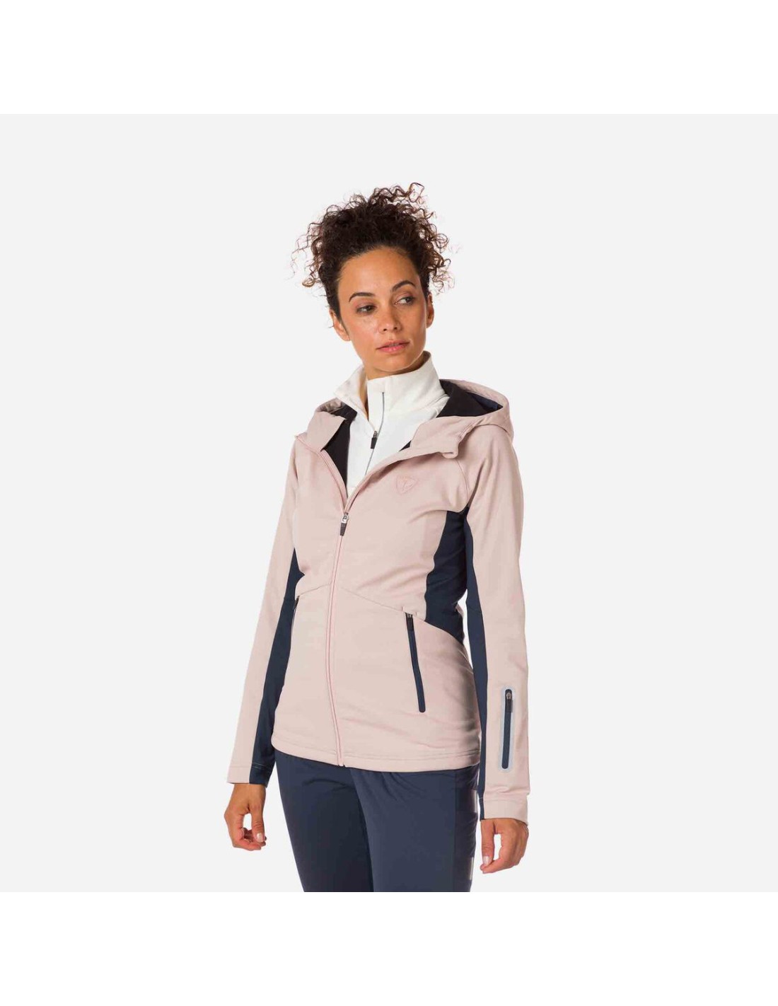 ROSSIGNOL W Softshell Hoodie Jacket Jkt Ροζ