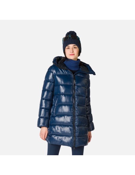 Rossignol W Shiny Parka Jacket Navy Blue
