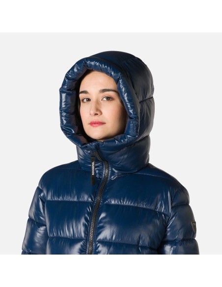 Rossignol W Shiny Parka Jacket Navy Blue