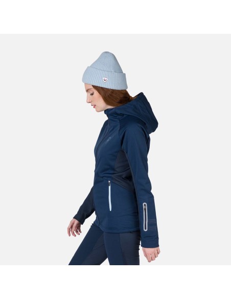 Rossignol W Softshell Hoodie Jkt Navy Blue Jacket