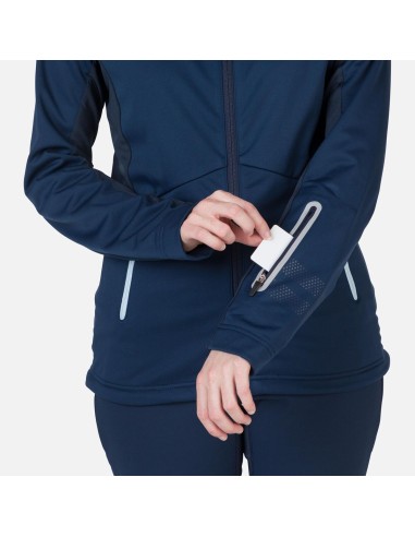 Rossignol W Softshell Hoodie Jkt Navy Blue Jacket