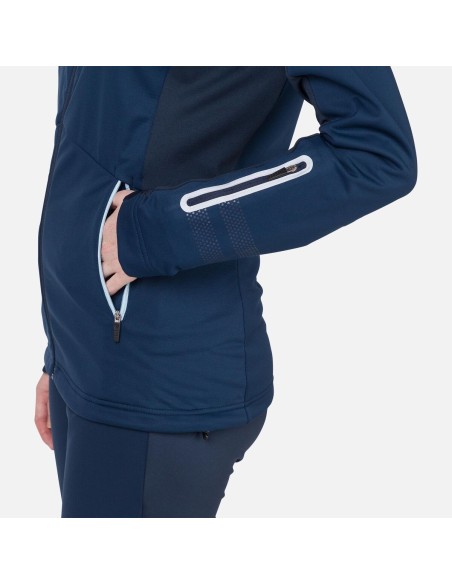 Rossignol W Softshell Hoodie Jkt Navy Blue Jacket