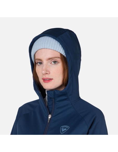 Rossignol W Softshell Hoodie Jkt Navy Blue Jacket