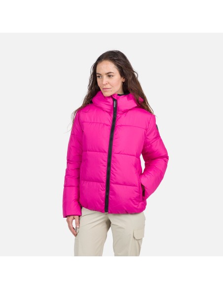 Rossignol W Puffy Hood Jkt Jacket Pink