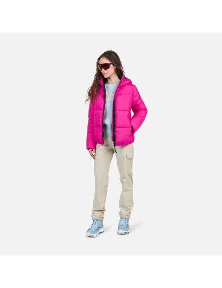 Rossignol W Puffy Hood Jkt Jacket Pink
