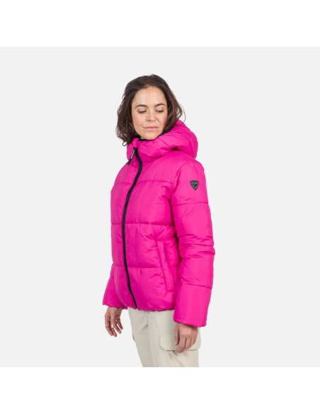 Rossignol W Puffy Hood Jkt Jacket Pink