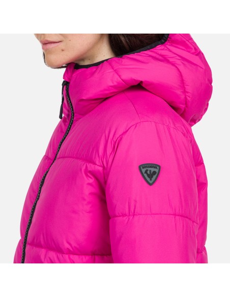 Rossignol W Puffy Hood Jkt Jacket Pink