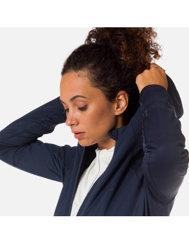ROSSIGNOL W Softshell Hoodie Jacket Jkt Navy Blue