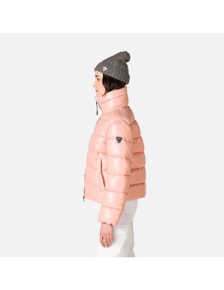 Rossignol W Shiny Bomber Jacket Pink
