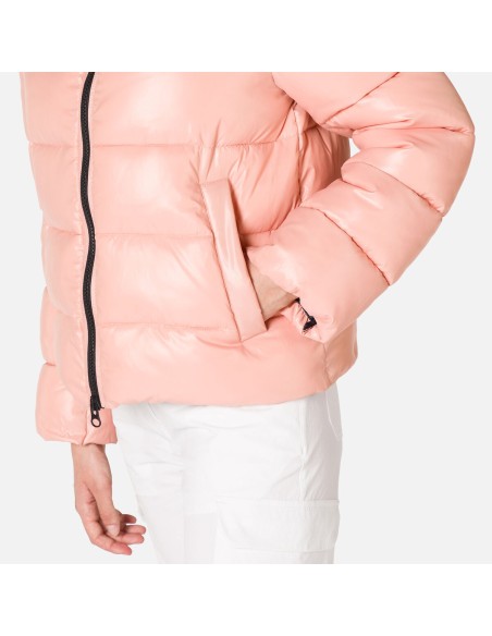 Rossignol W Shiny Bomber Jacket Pink