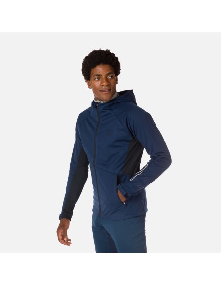 ROSSIGNOL Softshell Hoodie Jacket Jkt Navy Blue