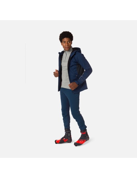 ROSSIGNOL Softshell Hoodie Jacket Jkt Navy Blue