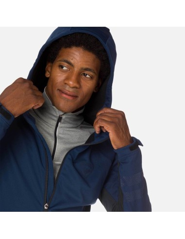 ROSSIGNOL Softshell Hoodie Jacket Jkt Navy Blue
