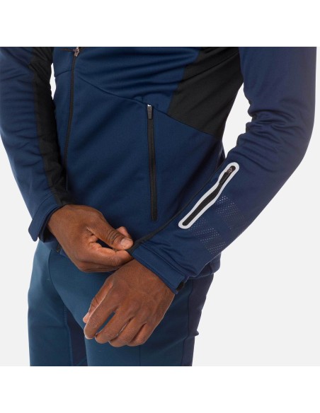 ROSSIGNOL Softshell Hoodie Jacket Jkt Navy Blue