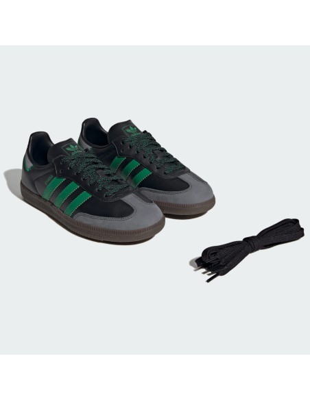 adidas Samba OG Black Green Women's IE6520 MBS
