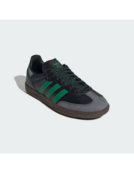 adidas Samba OG Black Green Women's IE6520 MBS