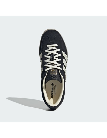 adidas Gazelle Indoor Core Black Cream White Gum Women's JS1412 MBS