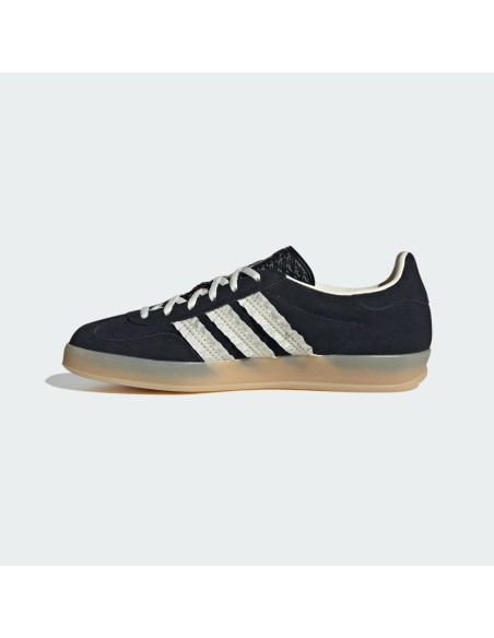 adidas Gazelle Indoor Core Black Cream White Gum Women's JS1412 MBS