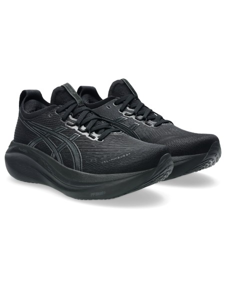 ASICS GelNimbus 27 Black Graphite Grey Women's 1012B753001 MBS