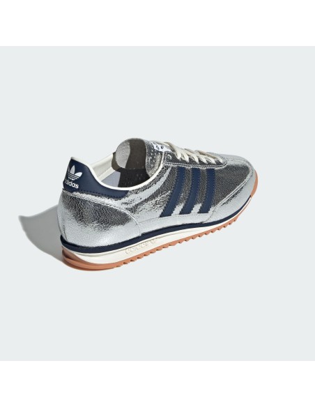 adidas SL 72 OG Silver Metallic Collegiate Navy Women's JH8654 MBS