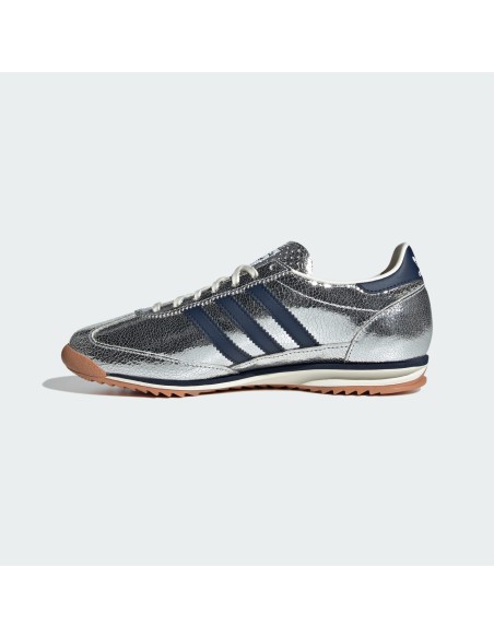 adidas SL 72 OG Silver Metallic Collegiate Navy Women's JH8654 MBS