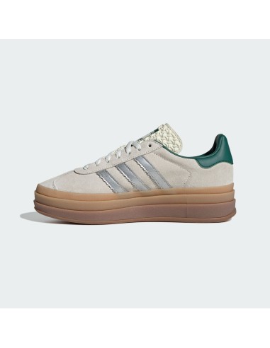 adidas Gazelle Bold Off White Collegiate Green Women's JI0328 MBS
