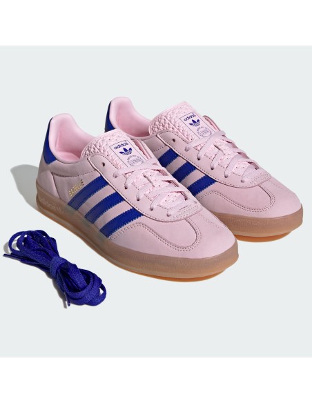 adidas Gazelle Indoor Clear Pink Lucid Blue Women's JI1371 MBS