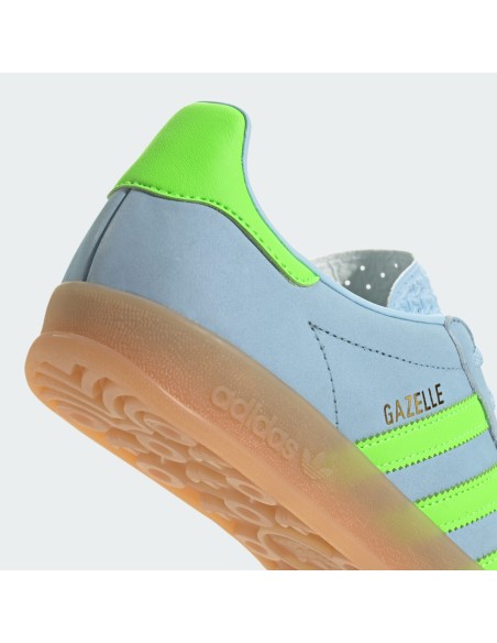 adidas Gazelle Indoor Clear Sky Solar Green Women's JI1372 MBS