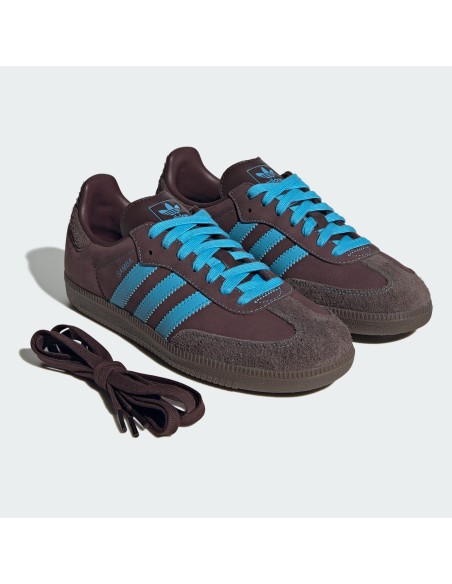 adidas Samba OG Shadow Brown Sky Rush Women's JI2733 MBS