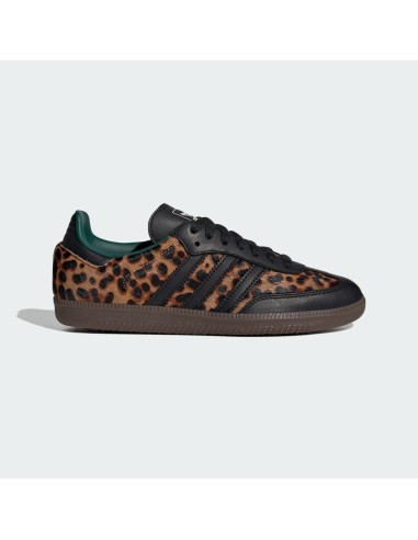adidas Samba OG Black Green Leopard Women's JI2735 MBS