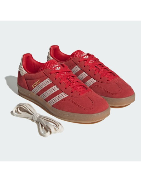 adidas Gazelle Indoor Better Scarlet Wonder White Gum Women's JI2756 MBS