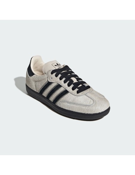 adidas Samba OG Wonder White Black Pony Women's JP5329 MBS