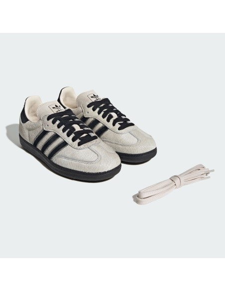 adidas Samba OG Wonder White Black Pony Women's JP5329 MBS