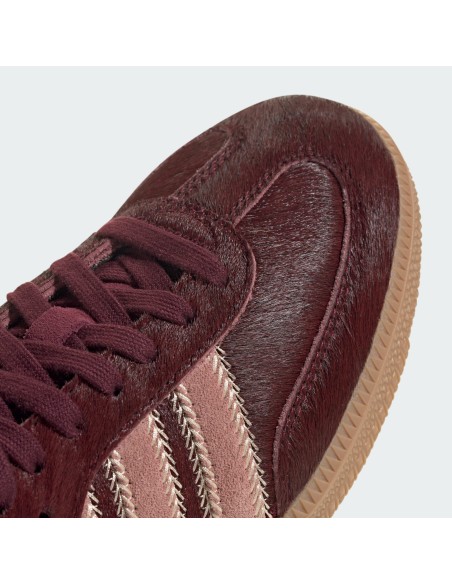 adidas Samba OG Maroon Sand Strata Pony Women's JP5330 MBS