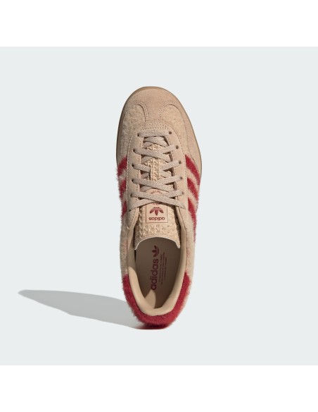 adidas Gazelle Indoor Magic Beige Victory Red Women's JP8341 MBS