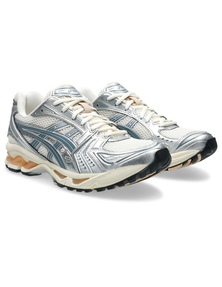 ASICS GelKayano 14 Birch Pure Silver Teal Gold 1203A537109 MBS