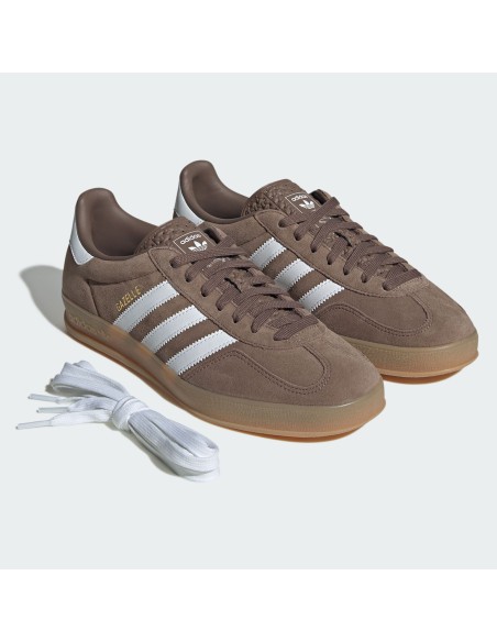 adidas Gazelle Indoor Earth Strata White Gold Metallic JQ0175 MBS