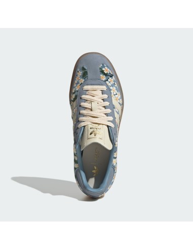 adidas Sambae Liberty London Floral Embroidery Blue Cream White Women's JQ6046 MBS