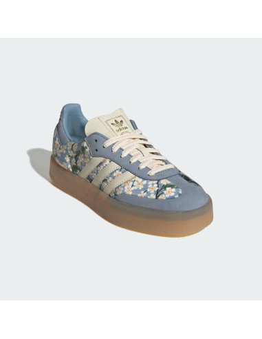 adidas Sambae Liberty London Floral Embroidery Blue Cream White Women's JQ6046 MBS