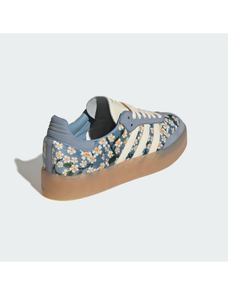 adidas Sambae Liberty London Floral Embroidery Blue Cream White Women's JQ6046 MBS